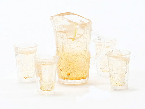 Lemonade Set, Pitcher and Four Glasses