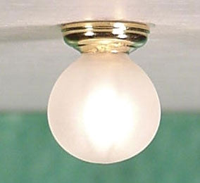 Ceiling Globe with Frosted Globe by Clare-Bell Brass