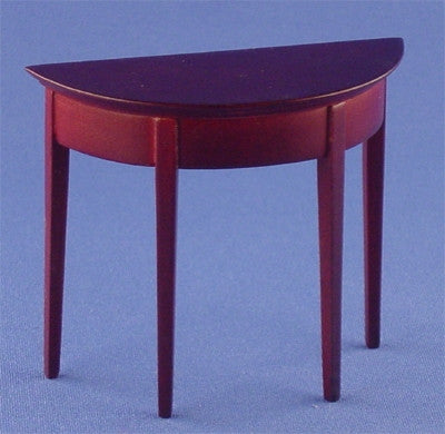 Half Round Side Table, Mahogany