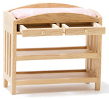 Changing Table, Oak and Pink