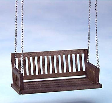 Porch Swing, Walnut BACK IN STOCK