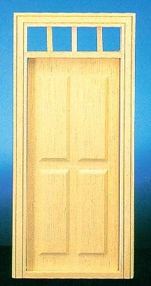Traditional Four Panel Door w/ Transom