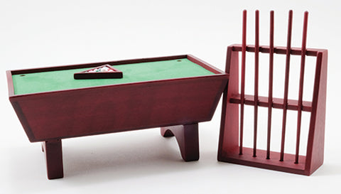 Billiard/Pool Table Set, Mahogany