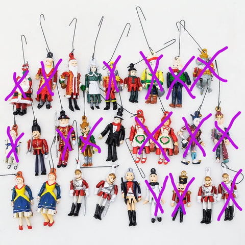 Tiny Trimmings Metal Marionette Puppets, Sold Individually