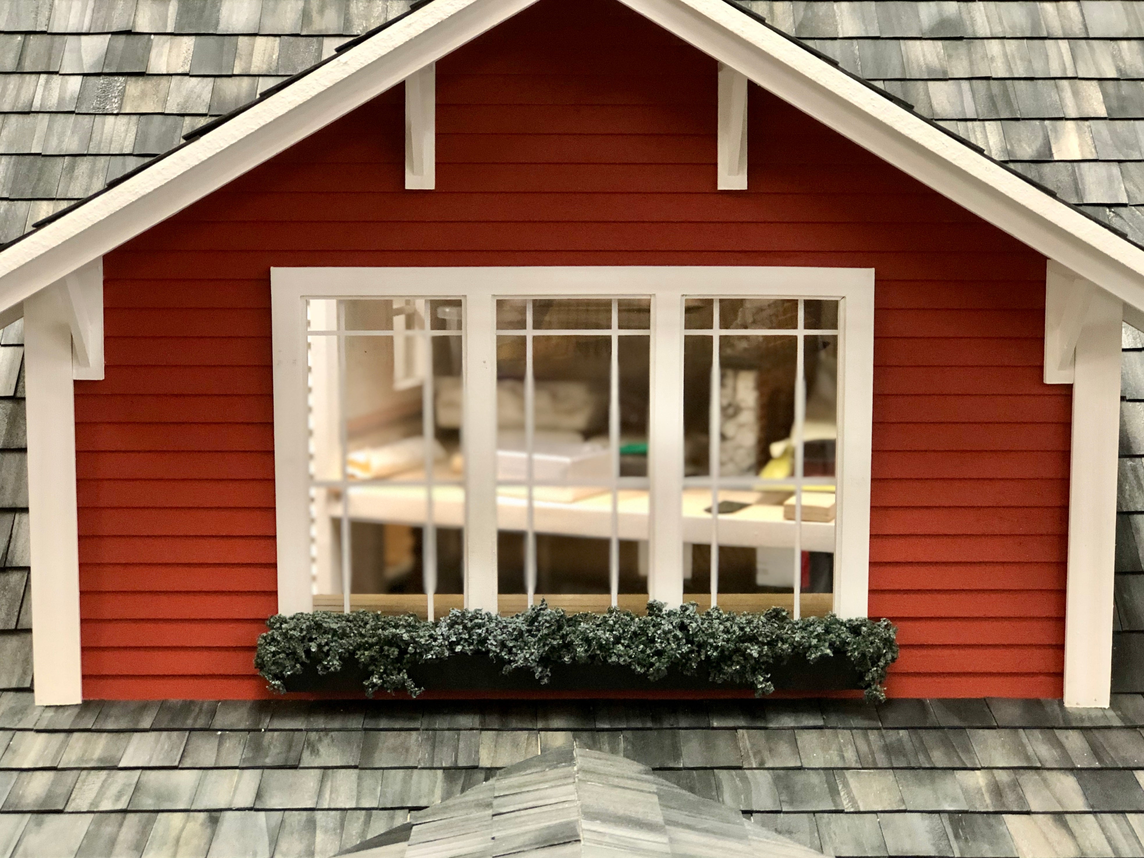 Classic Bungalow Dollhouse with Finished Exterior Dollhouse Junction