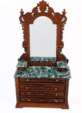 Victorian Style Bedroom Set with Green Marble, LAST ONE