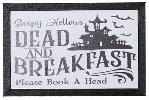 Dead and Breakfast Halloween Framed Print