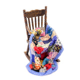 Rocking Chair with Quilt