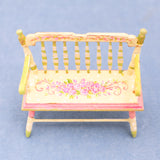Hand Painted Windsor Bench With Roses