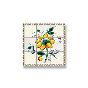 Mosaic Tile Sheet, Floral
