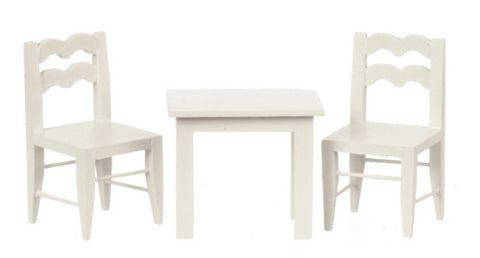 Child Size Table and Chairs, White