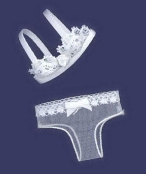 White Lace Bra and Underwear Set