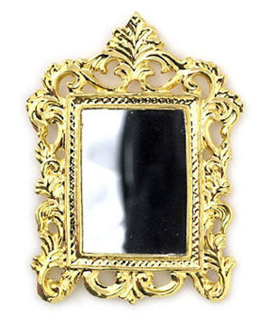 Gold Mirror with Fleur De Lis Top