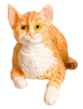 Cat, Orange,  Laying Down with Paw Out, OUT OF STOCK, ONLY GREY AVAILABLE