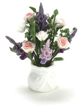 Floral Arrangement in White Vase