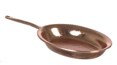 Oval Omelette Pan, Copper