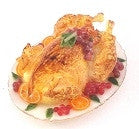 Turkey Platter with Orange Slices.