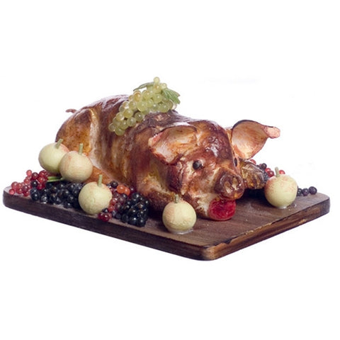 Roasted Pig on Cutting Board