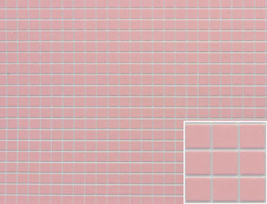 Tile, Soft Pink with White Grout