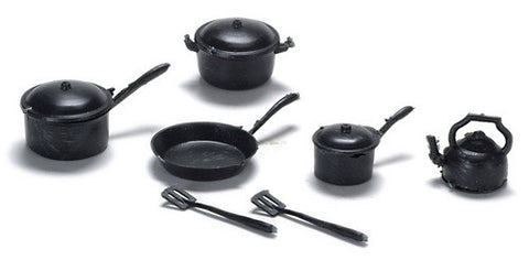 Black Kitchenware Set, 10 Piece
