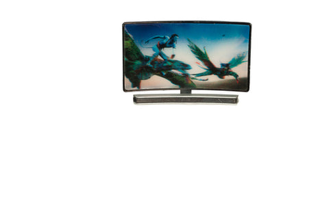 Curved TV Screen with 3D Image