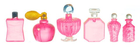 Set of Six Perfume Bottles