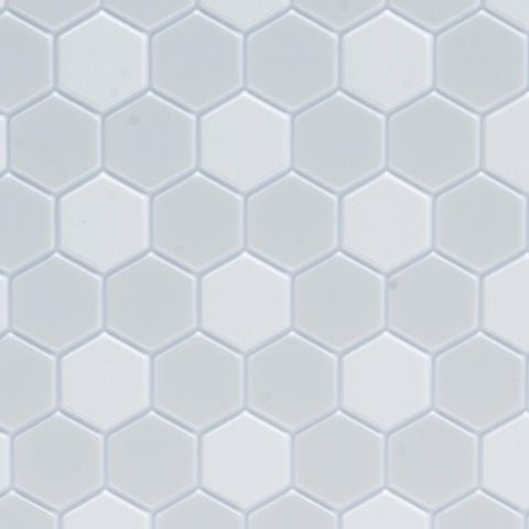 Tile Floor, Grey/White Hexagon