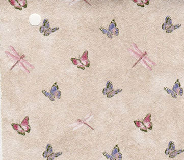 Lavender and Pink Butterflies, Prepasted Wallpaper