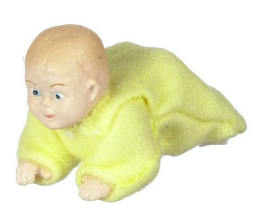 Crawling Baby, Yellow Pajamas, Limited Stock