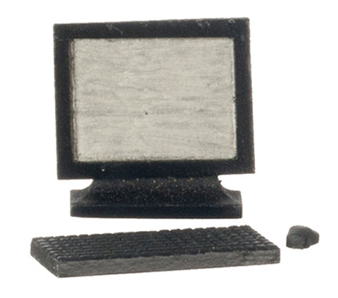 Computer Monitor and Keyboard and Mouse