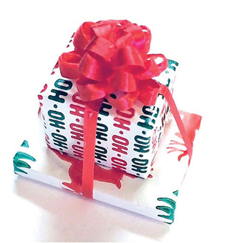 stack of wrapped gifts
