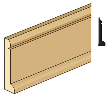 Baseboard with Shoe Moulding