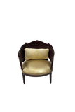 Gold & Mahogany Arm Chair