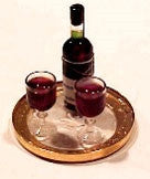 Red Wine Set on Tray