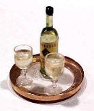 White Wine Set on Tray