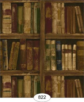Wallpaper, Library, Brown Tones