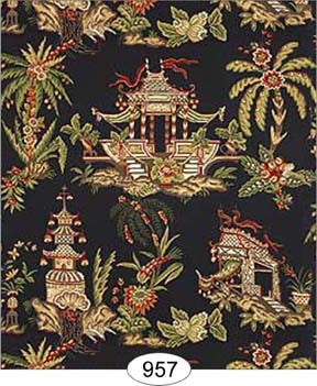 Pagoda, Black Asian Wallpaper