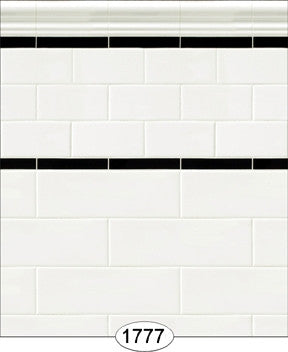 Wallpaper - Subway Tile - Antique White