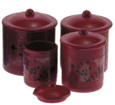 Canister Set, Red