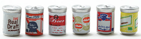 Canned Beer, Set of Six Varity
