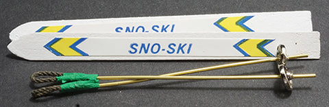 Snow Skis and Poles