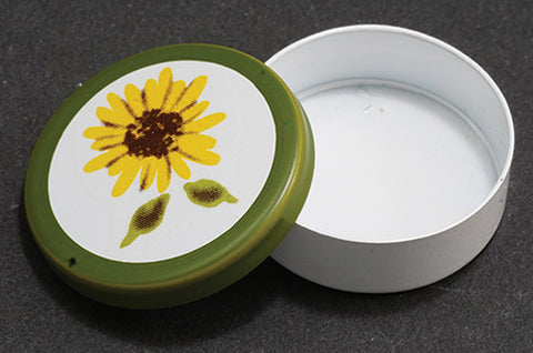 Cookie Tin with Sunflower