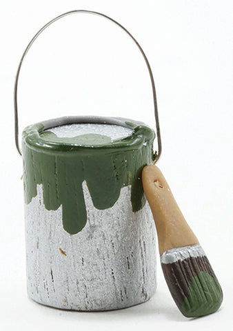 Paint Can and Brush, Green