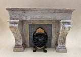 Fireplace Coal Box with Lighted Coal