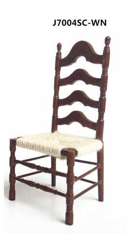 Ladderback Side Chair, Walnut