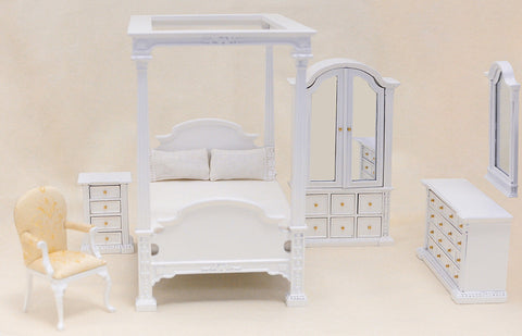 The Carolina Bedroom Set, White Finish