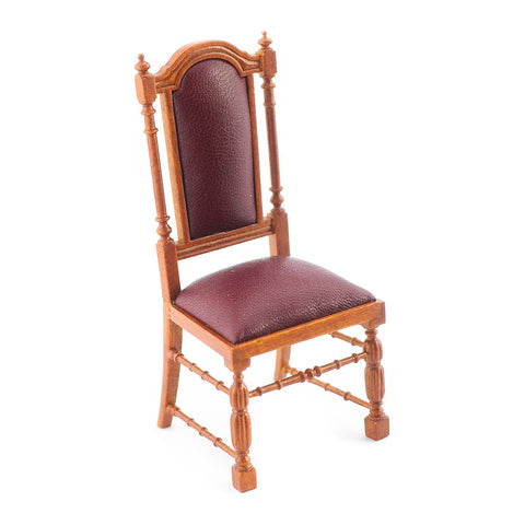 Jacobean Side Chair, Walnut Finish