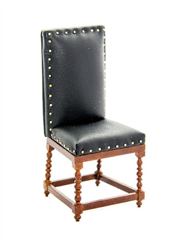 Spanish Style Leather Desk Chair with Studs