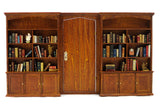 Wall Unit with Bookshelves and Door