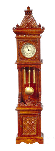 Carved Grandfather Clock, Walnut